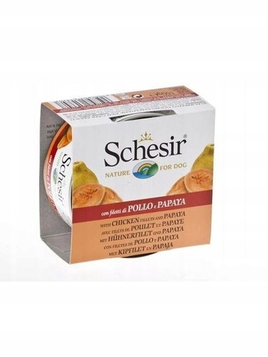 5 x Schesir Fruit Kuře s papájou 150 g