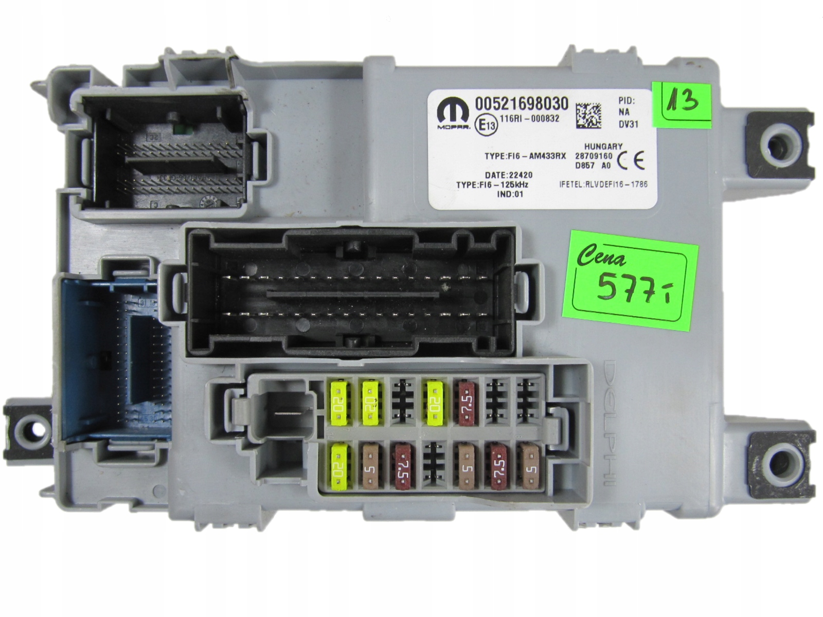 LANCIA YPSILON MODUŁ BODY BSI 00521698030