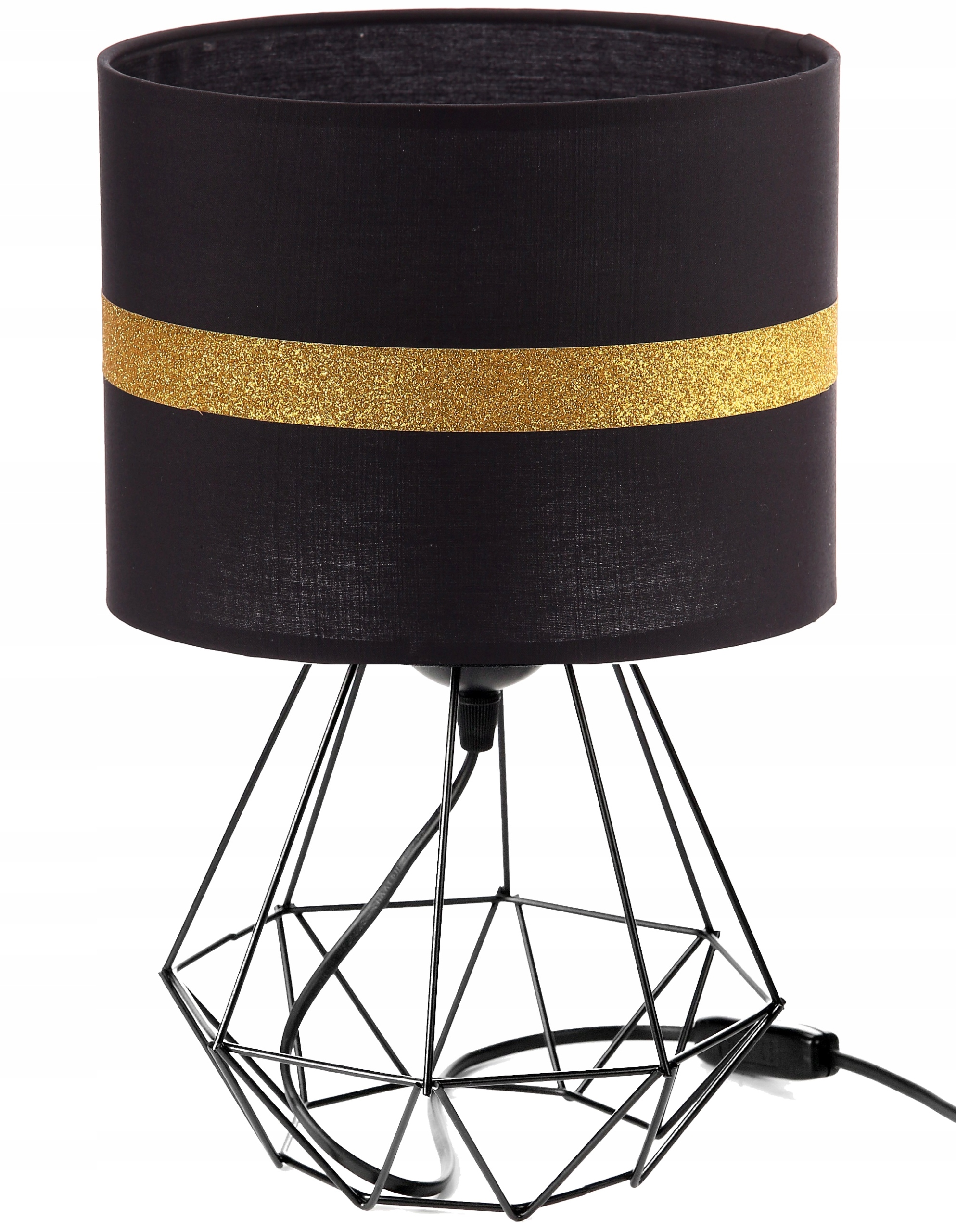 Lampka NOCNA BIURKOWA STOŁOWA LED Diament Złoty