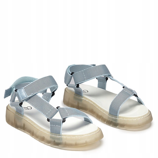 

Niebieskie Sandały Damskie Na Rzepy Cinore 38