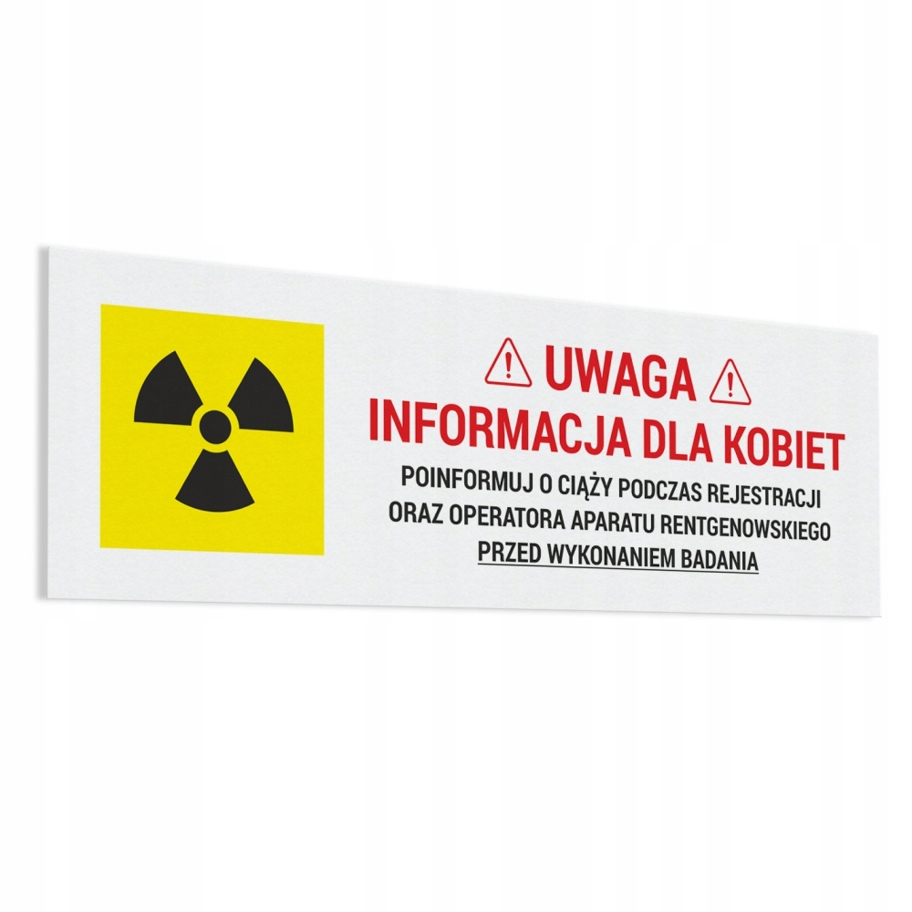 

Poinformuj o ciąży, Rentgen naklejka 10x30