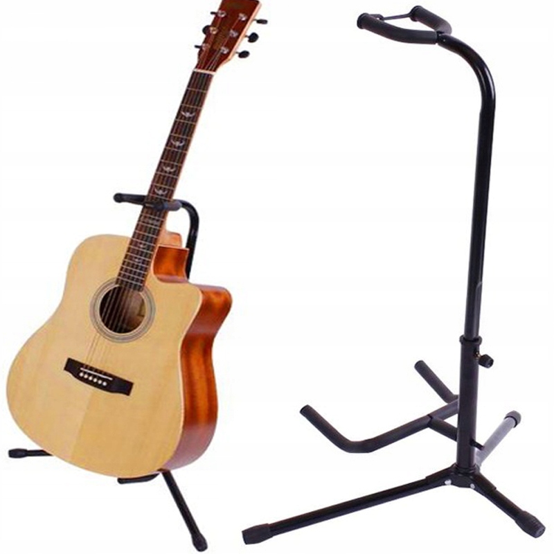 Uniwersalny STATYW GITAROWY STOJAK GITARY GITARA WIESZAK NA GITARĘ Składany Rodzaj kosz antywibracyjny