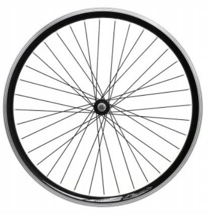 Přední kolo 27,5 palců kuželové černé Shimano Disc V-brake