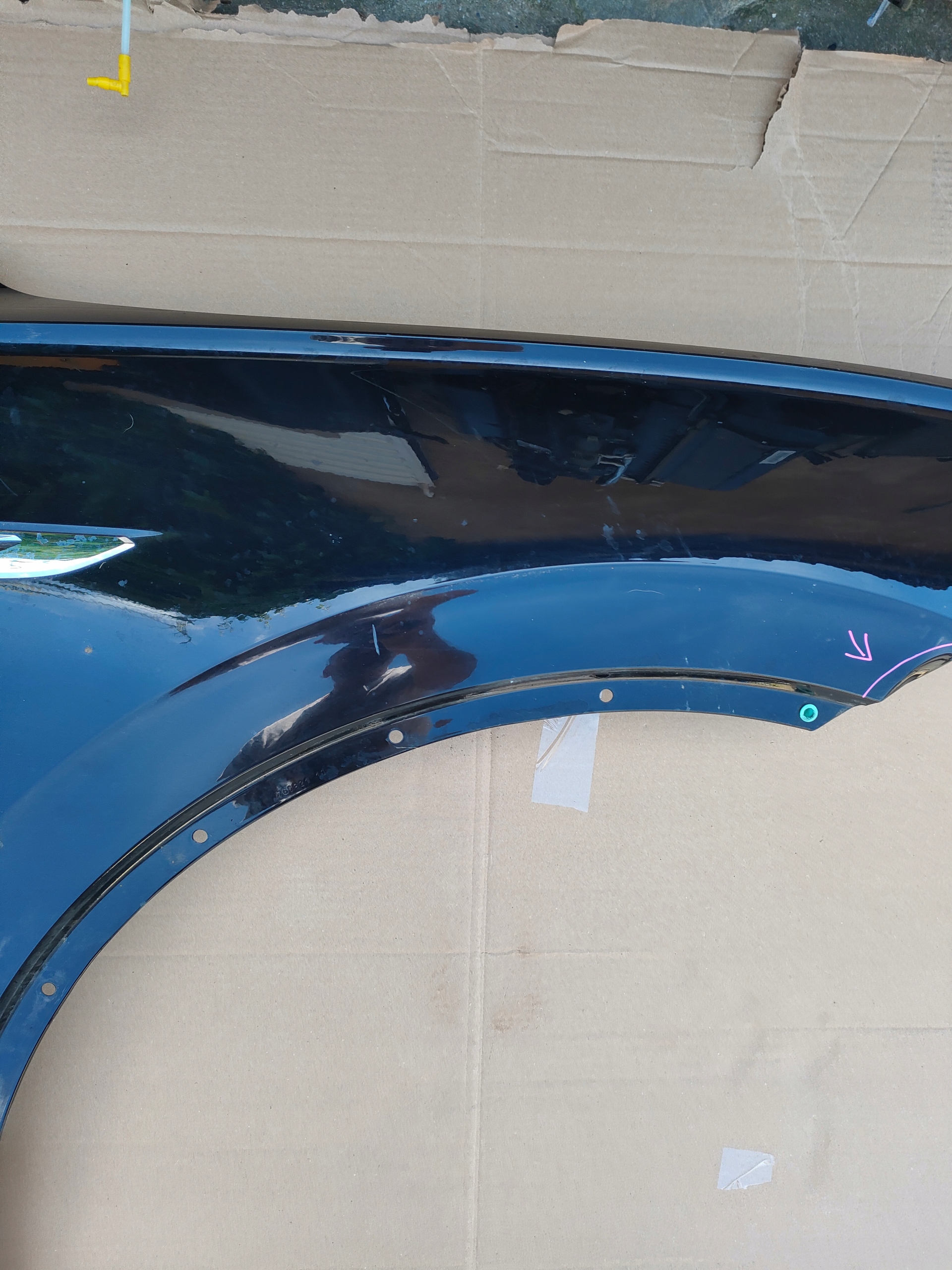 VW TOUAREG III fender right front ORYG front