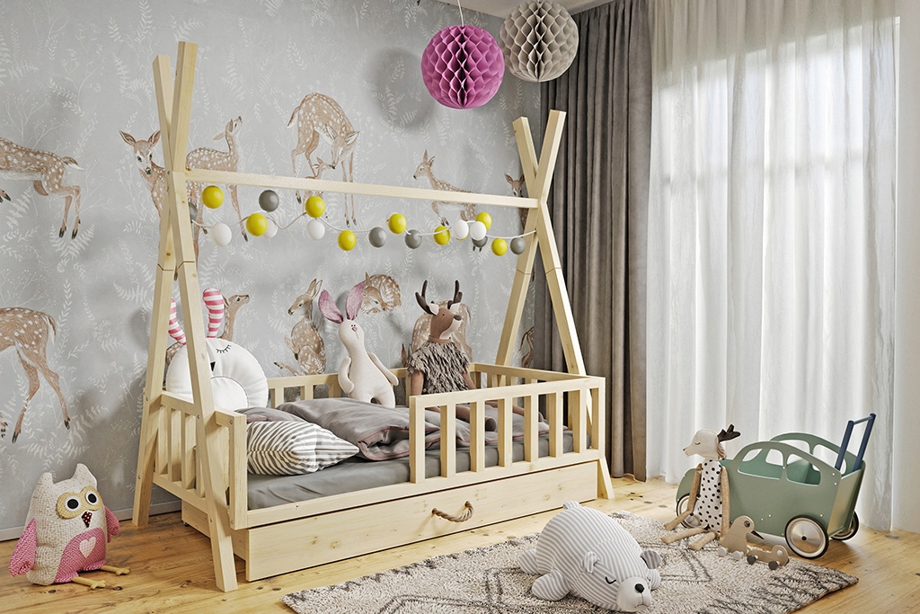 Łóżko WIGWAM/TIPI z szufladą, 160x80 Marka bez marki