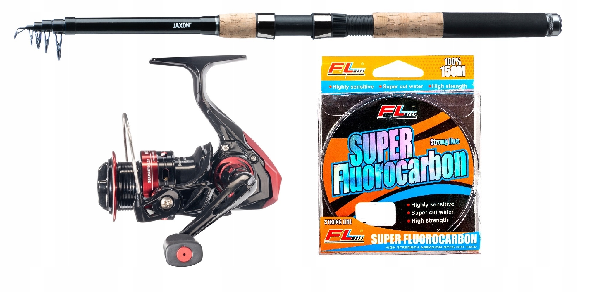 Zestaw Spławikowy Jaxon wędka spławikówka kołowrotek Żyłka