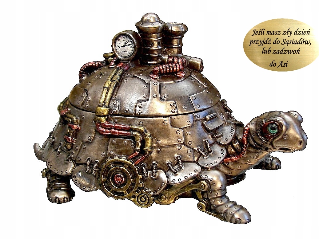 Unikátní Krabička Želva Ve Stylu Stemapunk, Originální Nápad Na Dárek