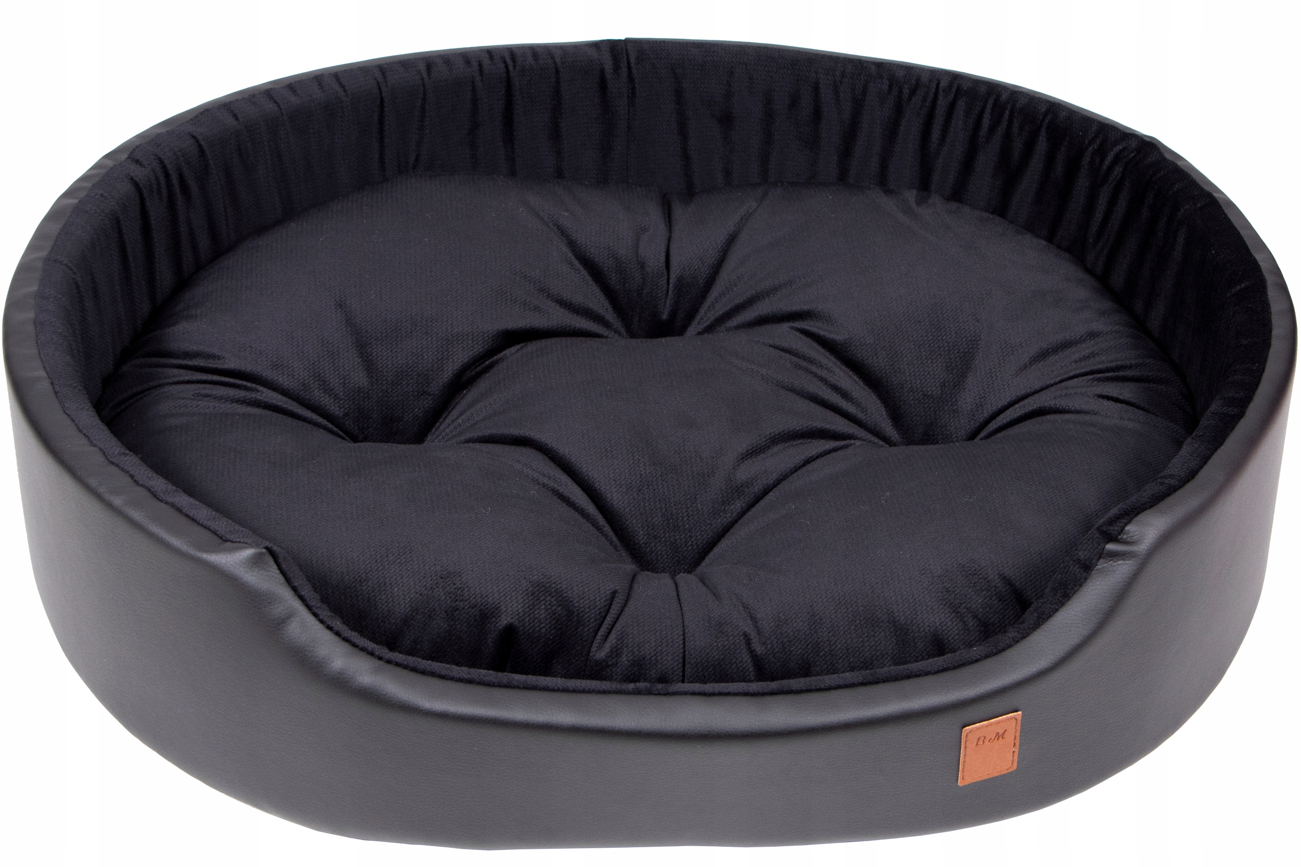 Levně Pelíšek z Eko Kůže pro psa kočku Velikost L-eko Šedé