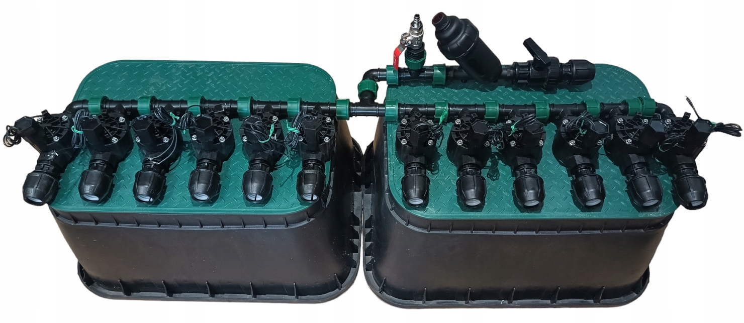 Zestaw automatycznego systemu nawodnienia 12 sekcji Rain Bird filtr rura 25