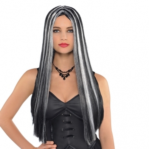 

Peruka Czarownicy Wiedźmy czarna długa Halloween