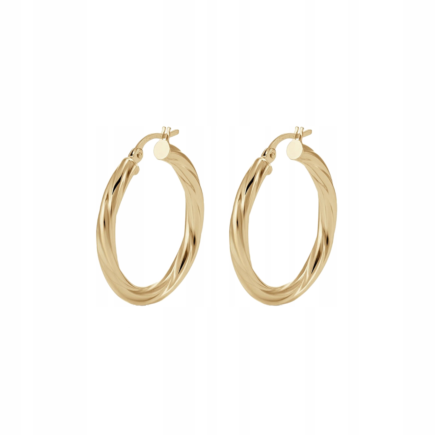 Náušnice Guess Hoops I Did It Again Kolečko Zatočené ocel zlatý kreol