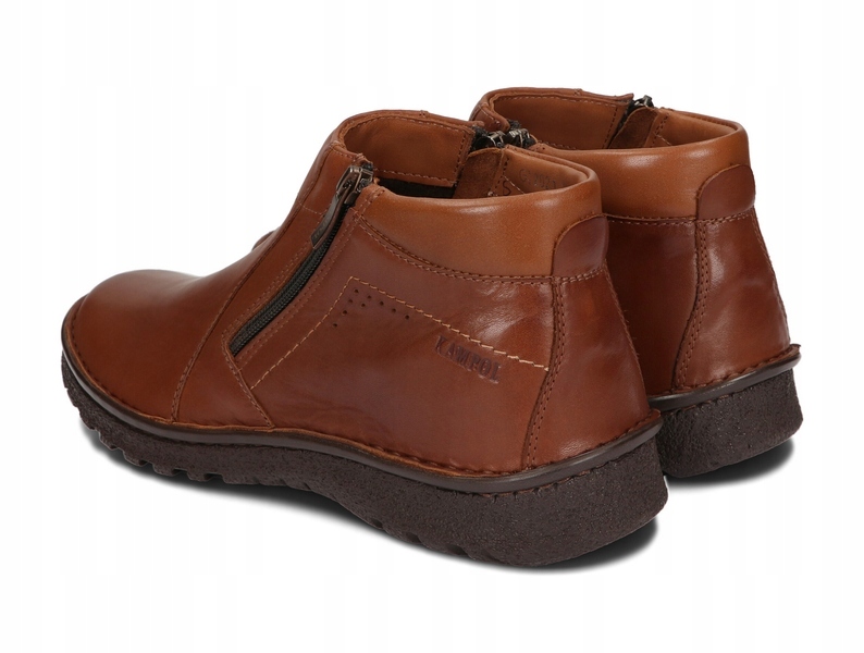 BUTY ZIMOWE MĘSKIE OCIEPLANE 130 JASNY BRĄZ 43 Długość wkładki 28 cm