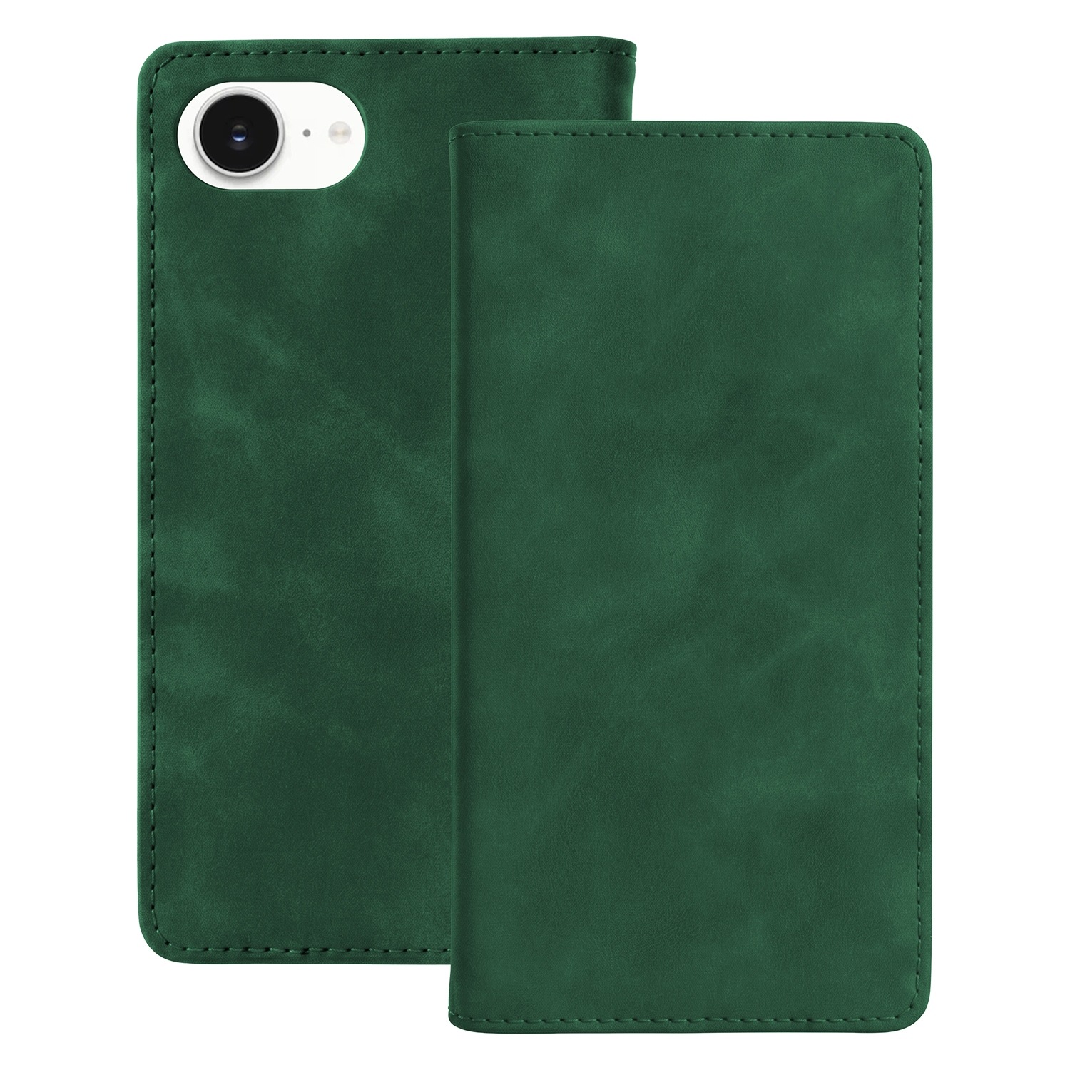 Etui Smart Suede do iPhone 16e 17e zielone Tfo
