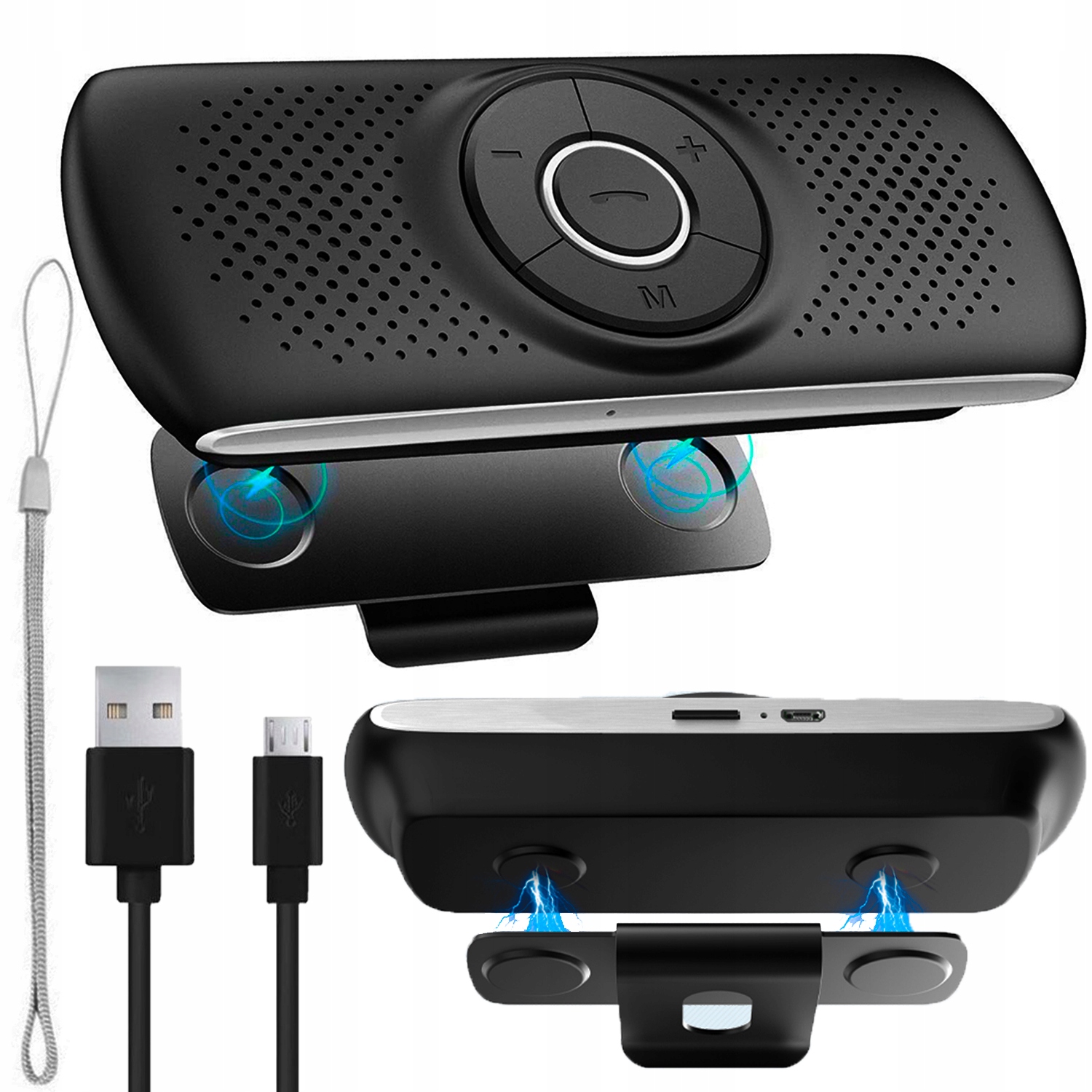 ZESTAW GŁOŚNOMÓWIĄCY BLUETOOTH DO SAMOCHODU AUTA