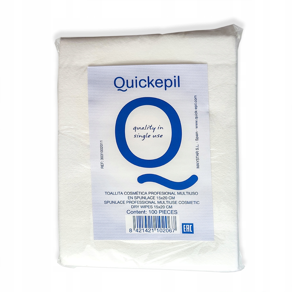 

Quickepil Chusteczki kosmetyczne 15x20cm 100szt