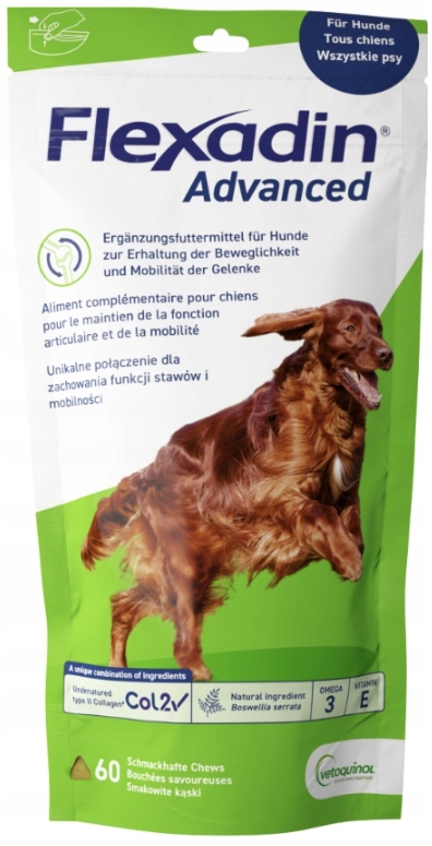 Flexadin Dog Advanced Przysmaki Na Wsparcie Stawów Dla Psa 60szt