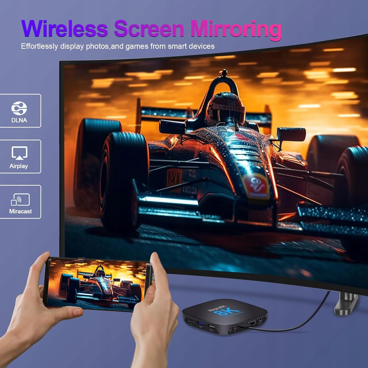 MY BOX S Magcubic MX10 Android 13.0 TV Box 8K Android Box 4GB RAM 64GB Marka inna