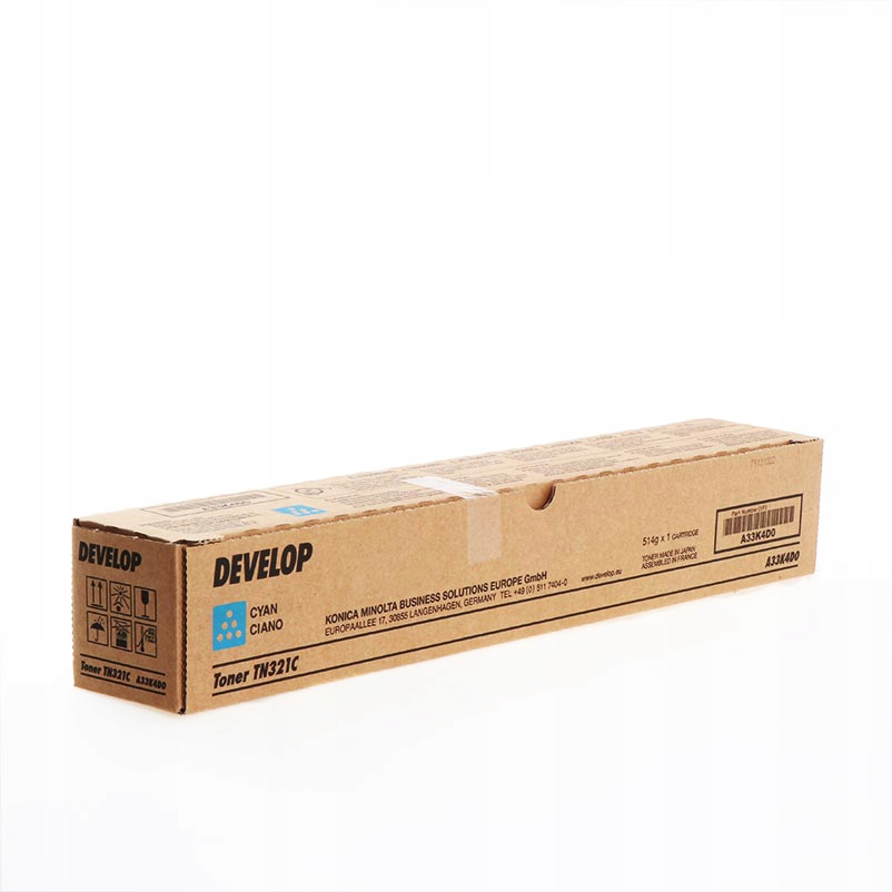 Toner Develop TN-321 A33K4D0 25 tisíc Cyan Originál Ineo+224 +284 +364 +224e