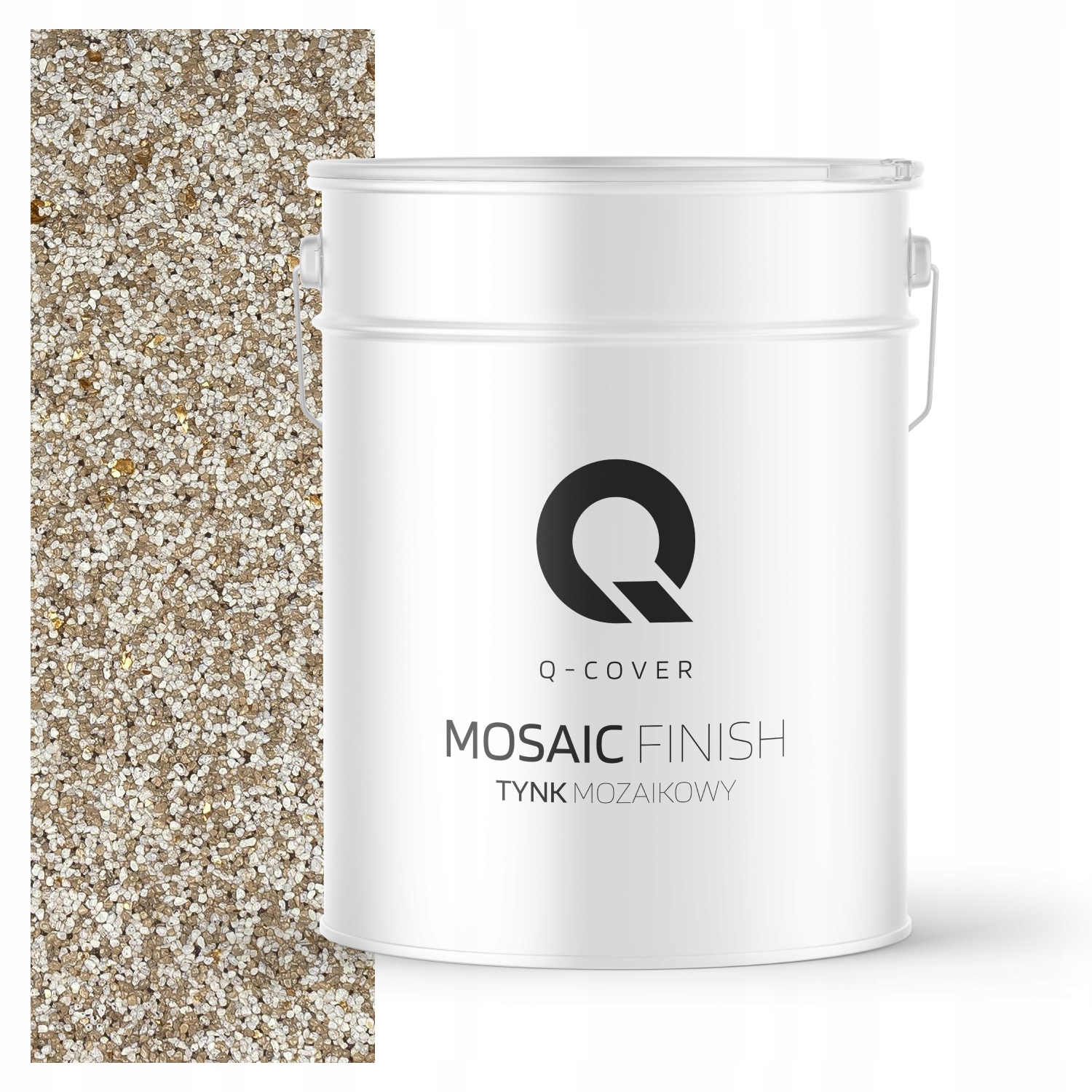 Mozaiková pryskyřičná omítka 12.5 kg vnitřní béžová se zlatou slídou M64 Ozdobná