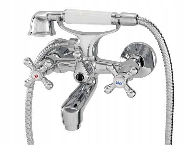 Nástenná vaňová batéria Diamond Retro