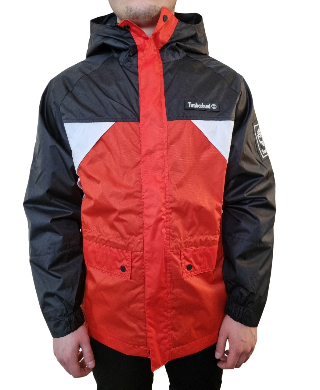 S9810 Timberland TB0A1ZFM Přechodová Bunda Větrovka Pánská S Kapucí S