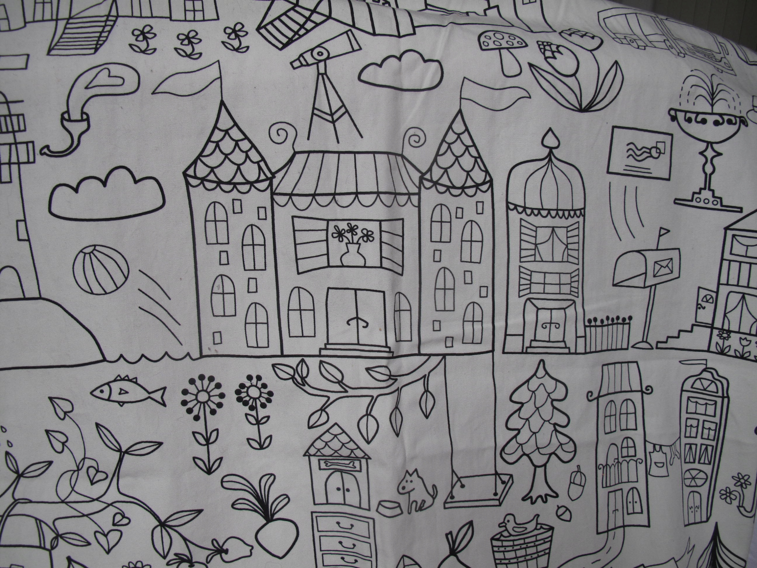 GRAFICZNE OBRAZKI NA PŁÓTNIE ZASŁONA JAK NOWA