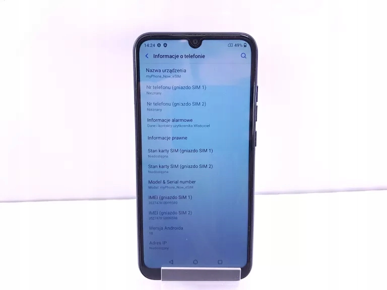 Smartfon myPhone Now eSIM 4/64 GB aparat 13 Mpx NFC