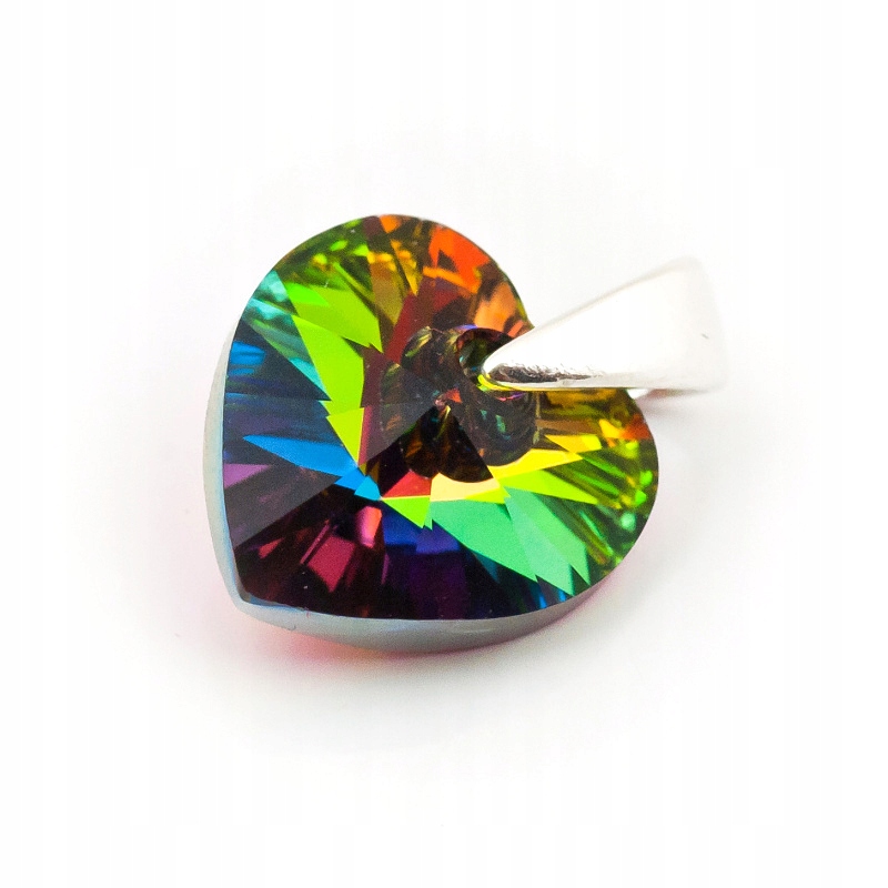 

Wisiorek srebrny 925 z kr. Swarovski Serce 10 VM