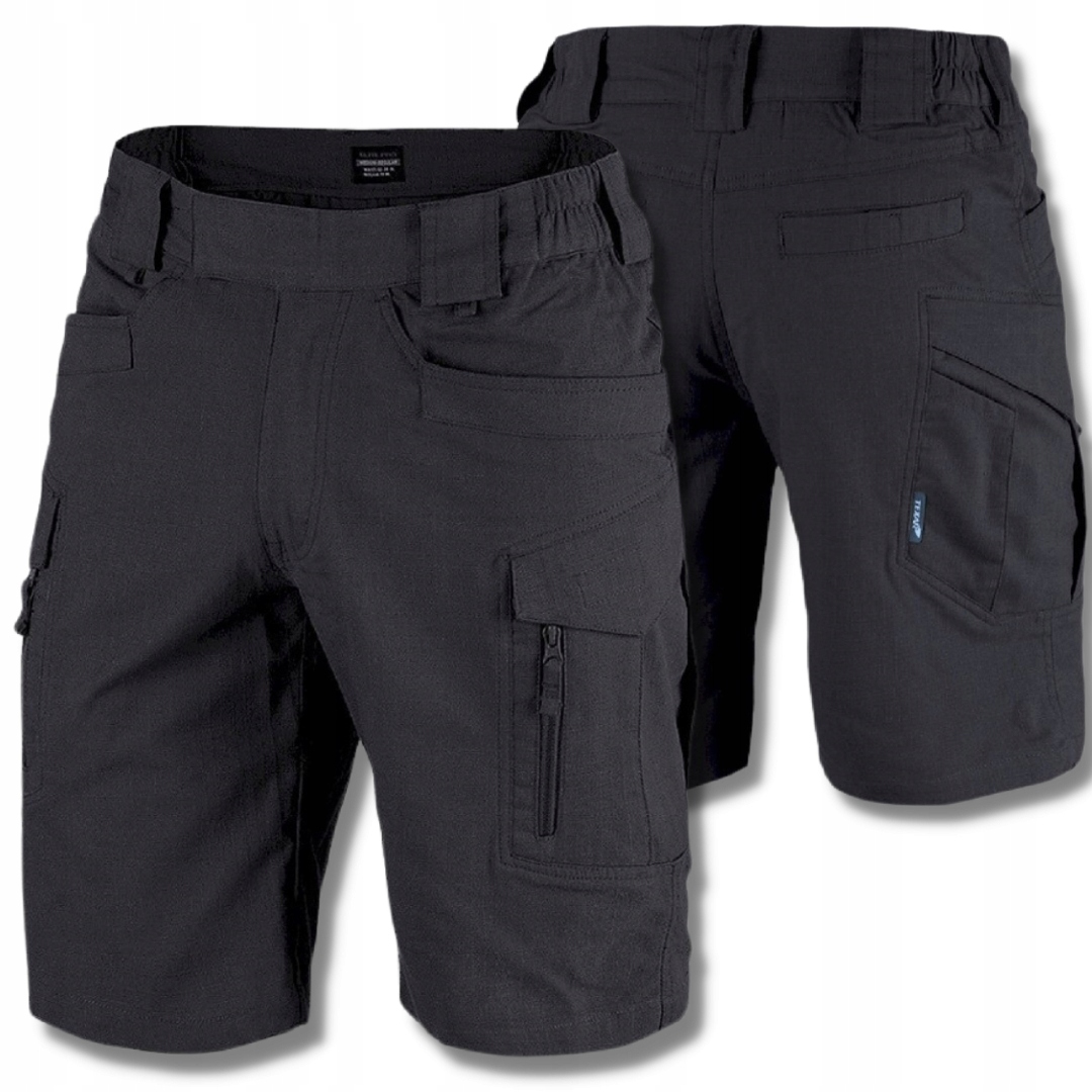 Spodenki Krótkie Bermudy Texar Elite Pro Micro Rip Stop Czarne XXL