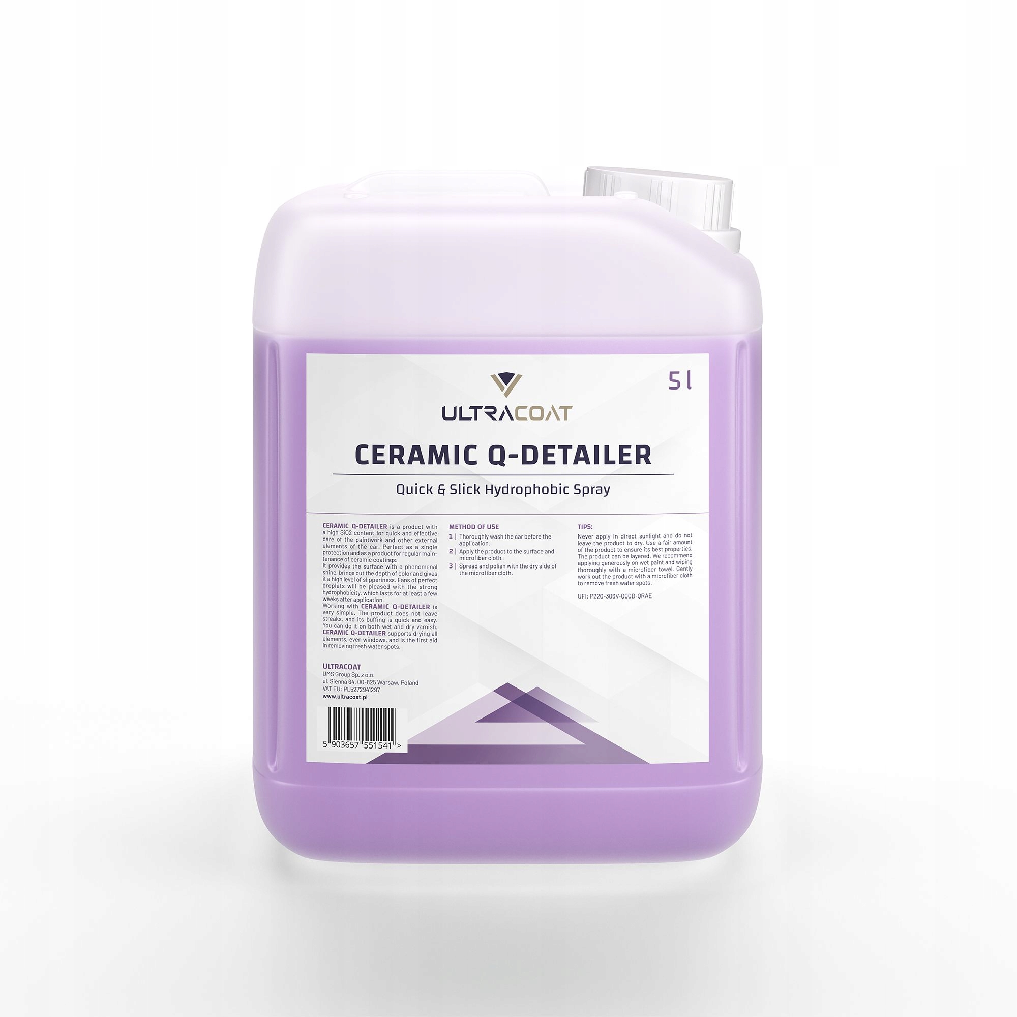 

Ultracoat Ceramic Q-Detailer 5L z Kwarcem