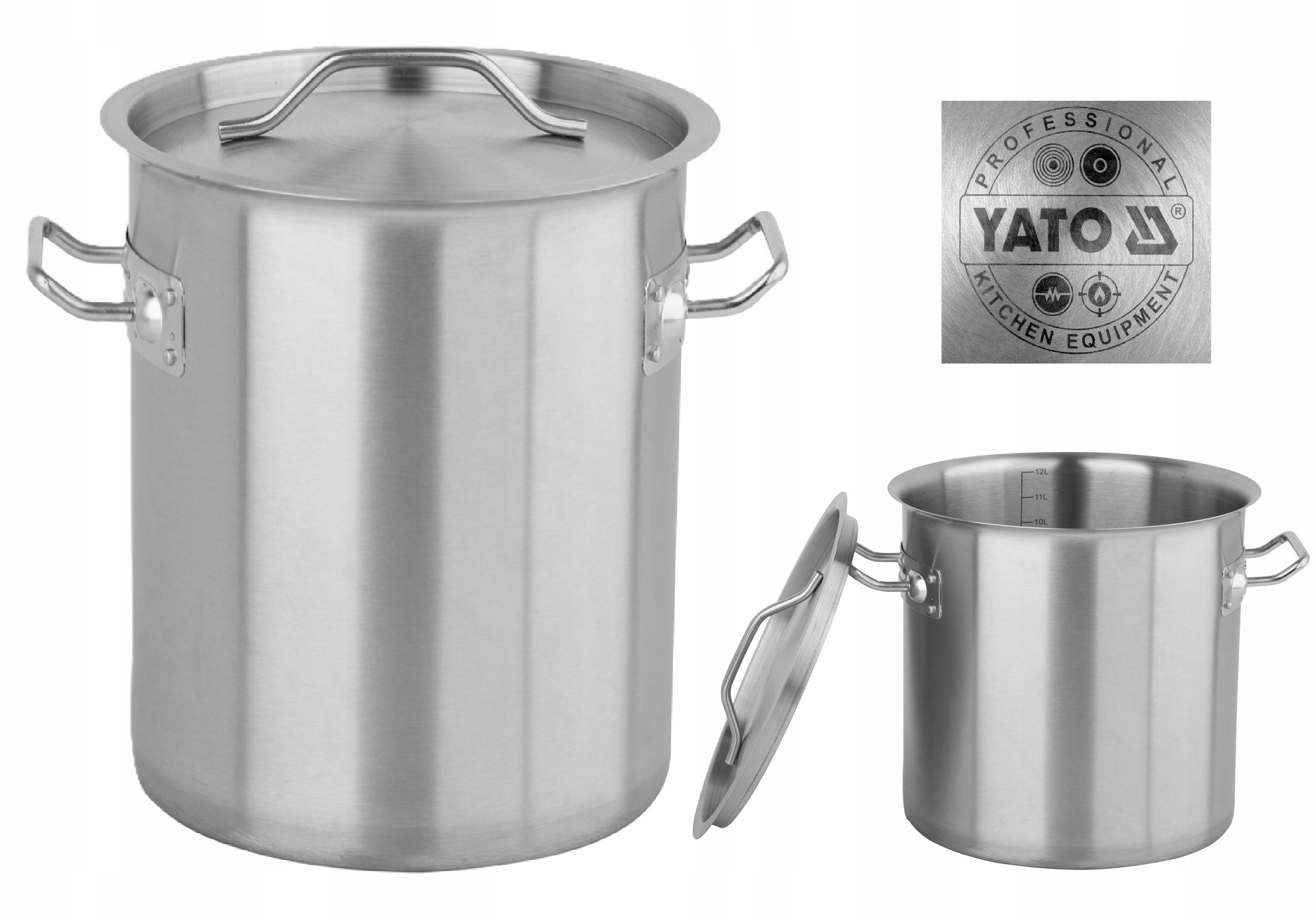 Hrniec S Pokrievkou Z Nerezovej Ocele 32X26CM 20,9L Yato YG-00005