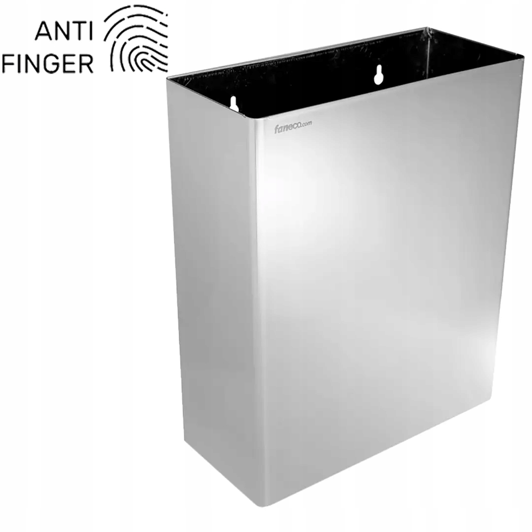 Nástenný kôš 23 l matná ušľachtilá oceľ Antifinger