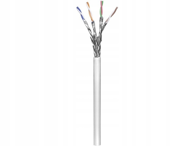 Kabel sieciowy CAT 6, S/FTP (PiMF), szary