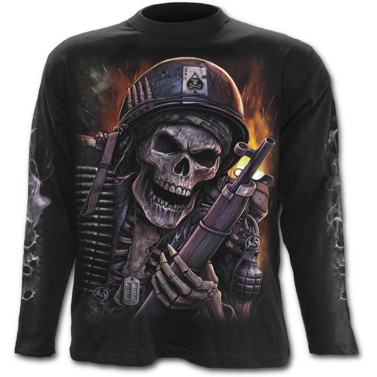 Válka War Special Forces tričko s dlouhým rukávem XXL 3D