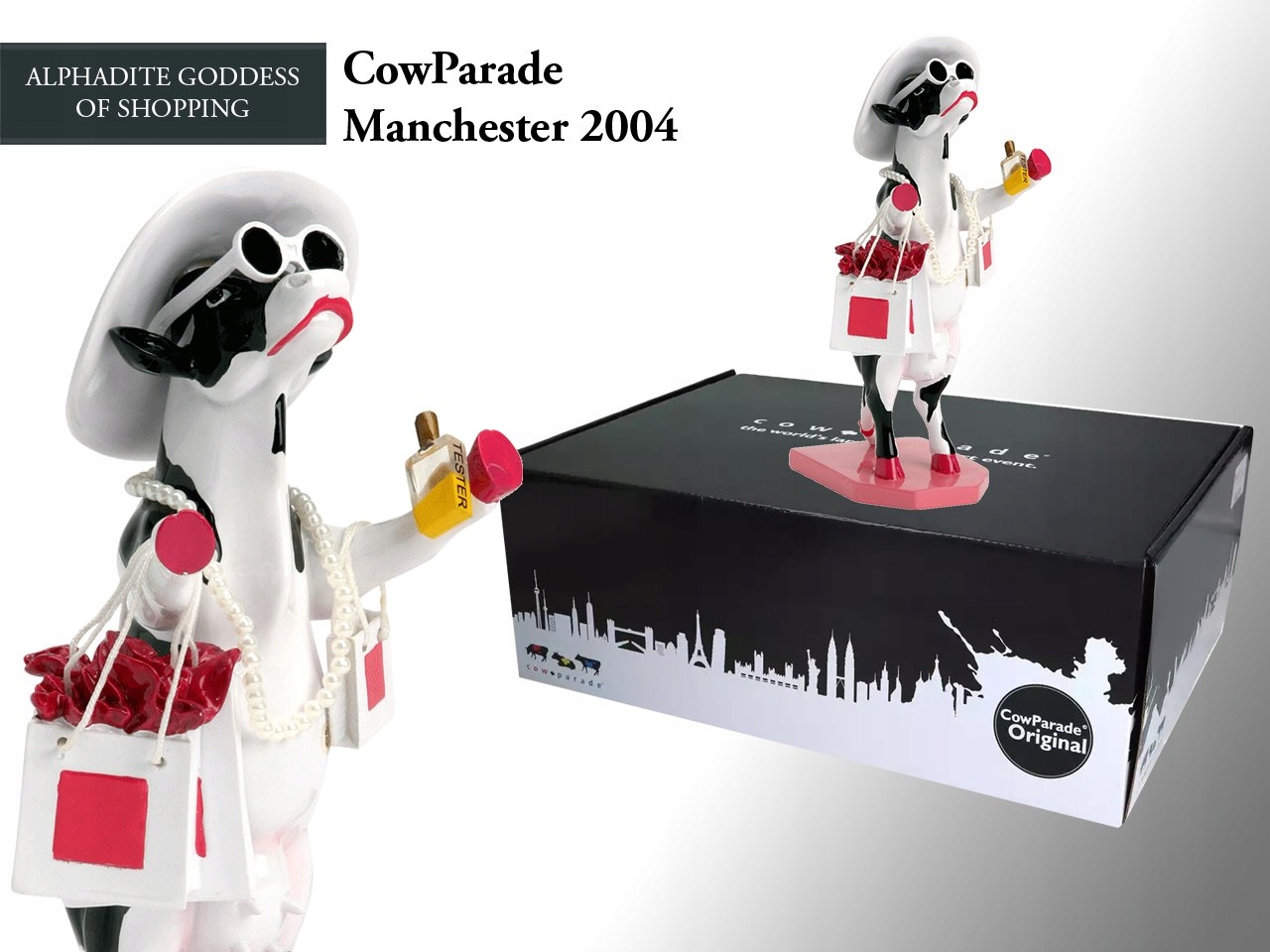 CowParade Manchester 2004, Bohyňa nakupovania Alphadite, od Simona Walma