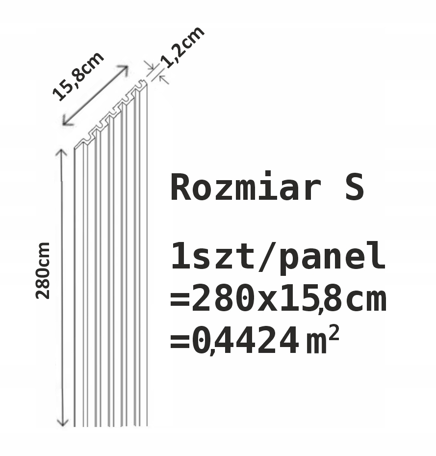 Panele ścienne LAMELE 3D AGT S BIAŁE do Malowania Materiał płyta MDF