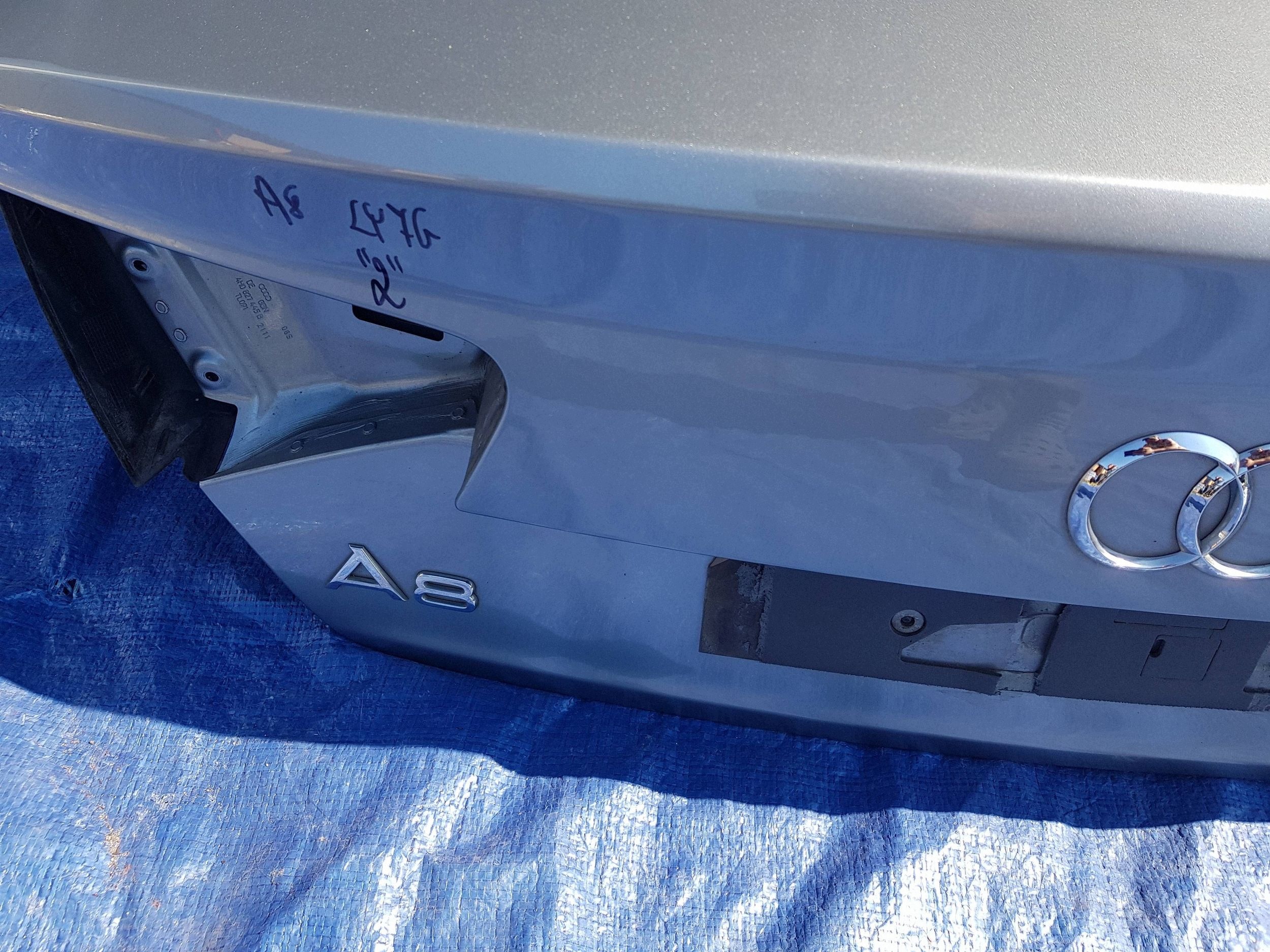 trunk door boot Audi A8 D4 LY7G