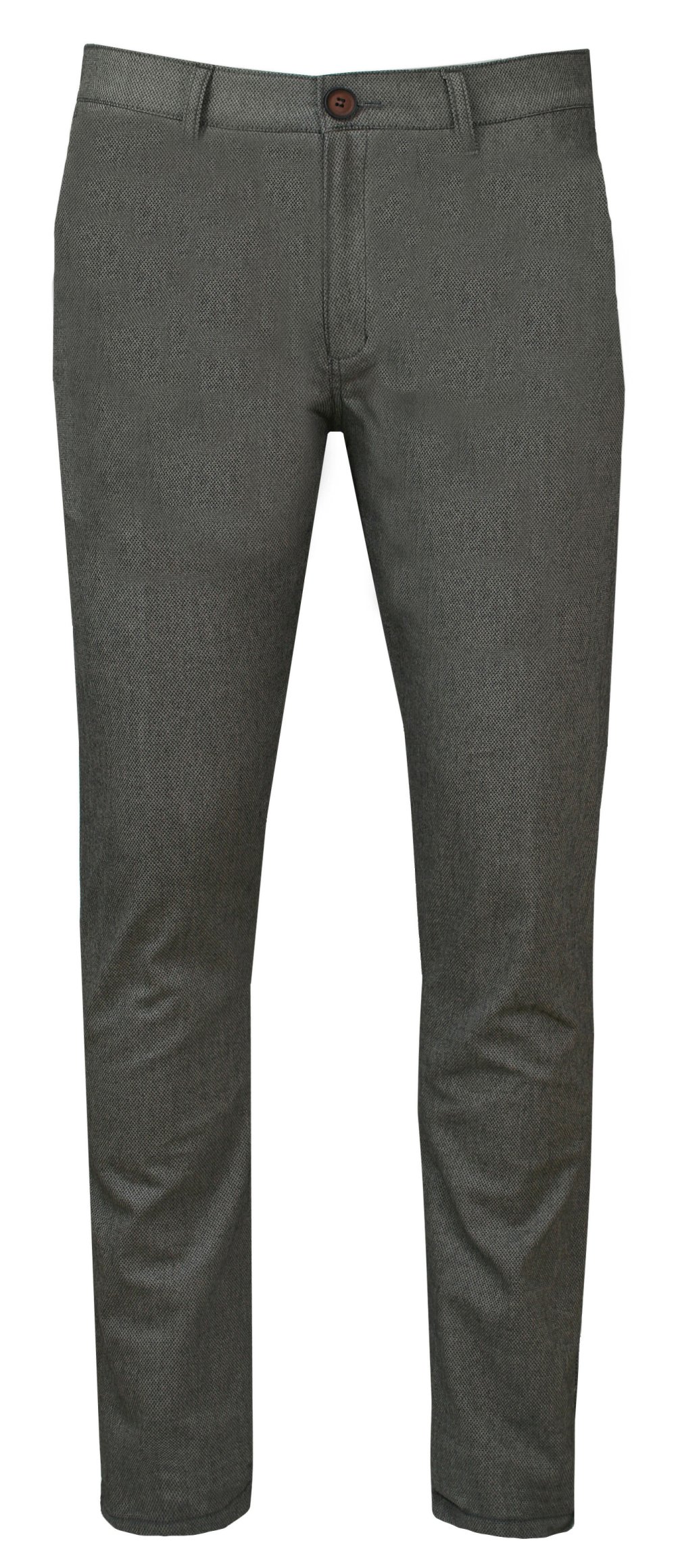 Hnědé bavlněné kalhoty Chinos JaniMen 38/32