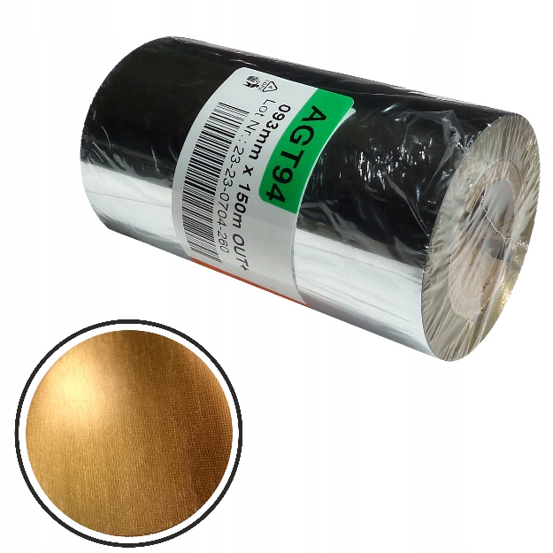 Kalka taśma Złota 93/150 folia druk szarf naklejek