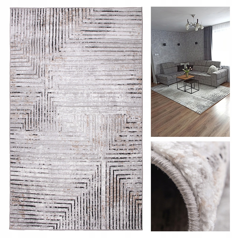 Koberce Do Obývacího Pokoje Ložnice Koberec Moderní Módní Vzor 120X170 Premium