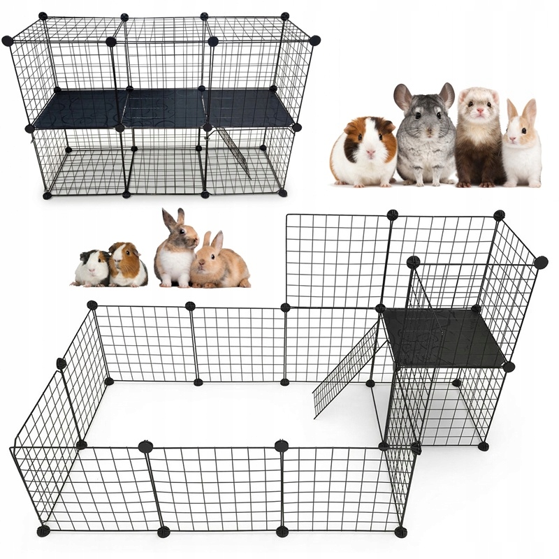 Levně Výběh Kotec Modulární skládací klec pro malá zvířata a hlodavce