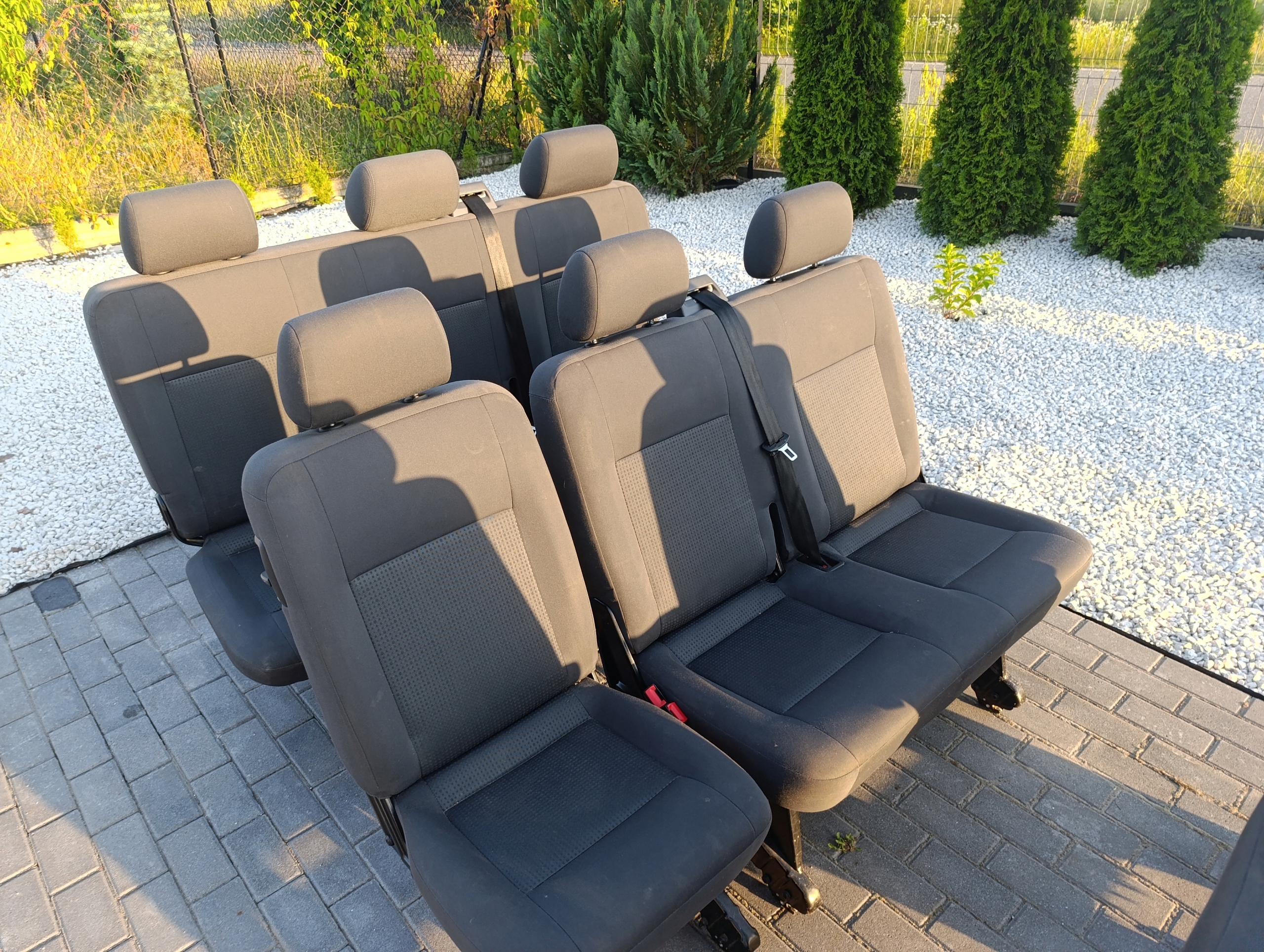 VW T5 T6 KOMPLET Sitze schwarze/ANTRACYT