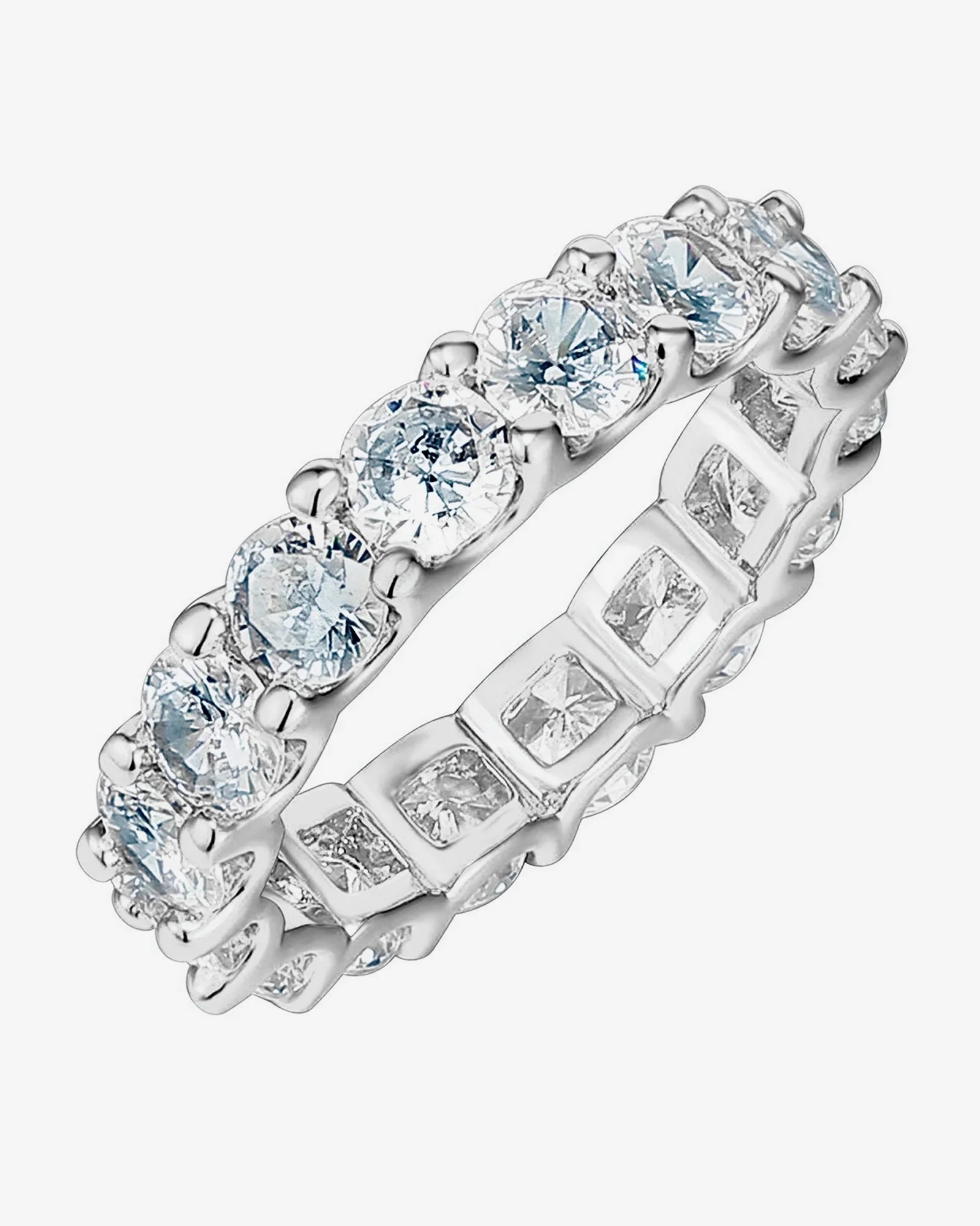 Prstýnek eternity Iris zirkony 925 stříbrný 5 vel. 9 dámský prsten