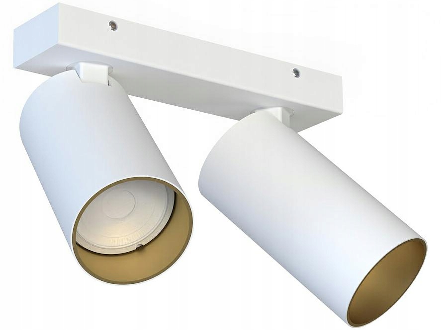 Stropná lampa Nowodvorski Mono bielo zlatá kovová 2x reflektor GU10