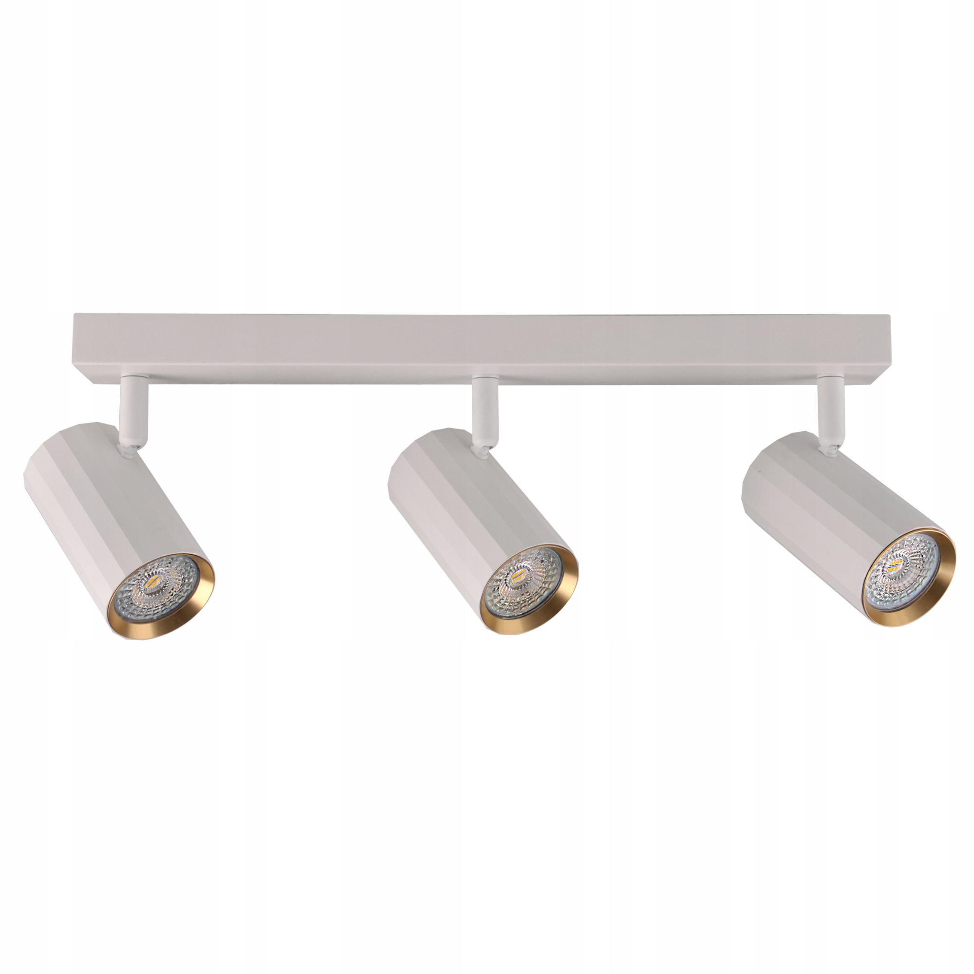 Stropní Svítidlo Nástěnné svítidlo Reflektor 3x GU10 Bílá Zlatá Nicea Goldlux