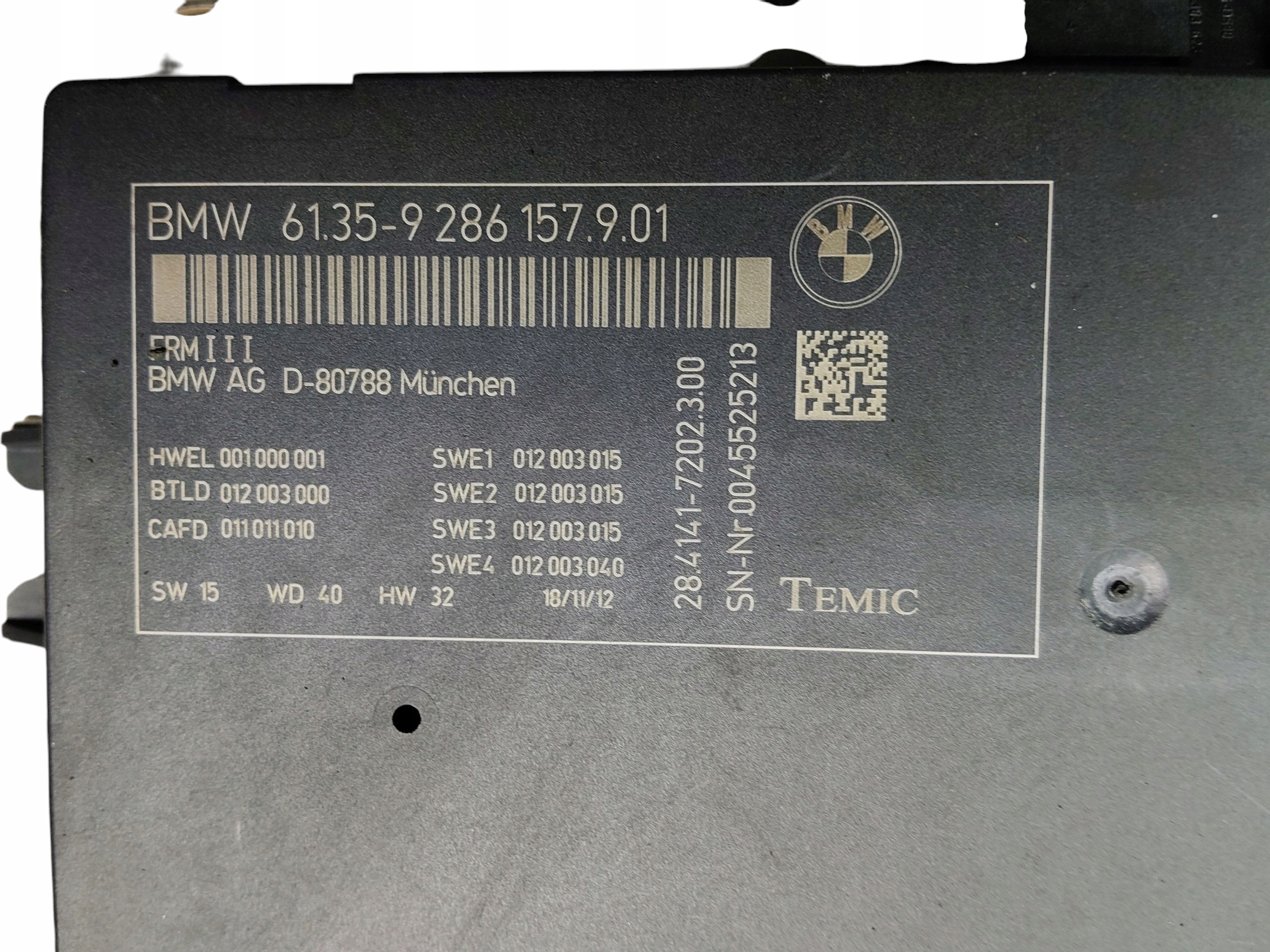 modulo Centralina luci BMW X3 F25 (2010-2014) 9286157