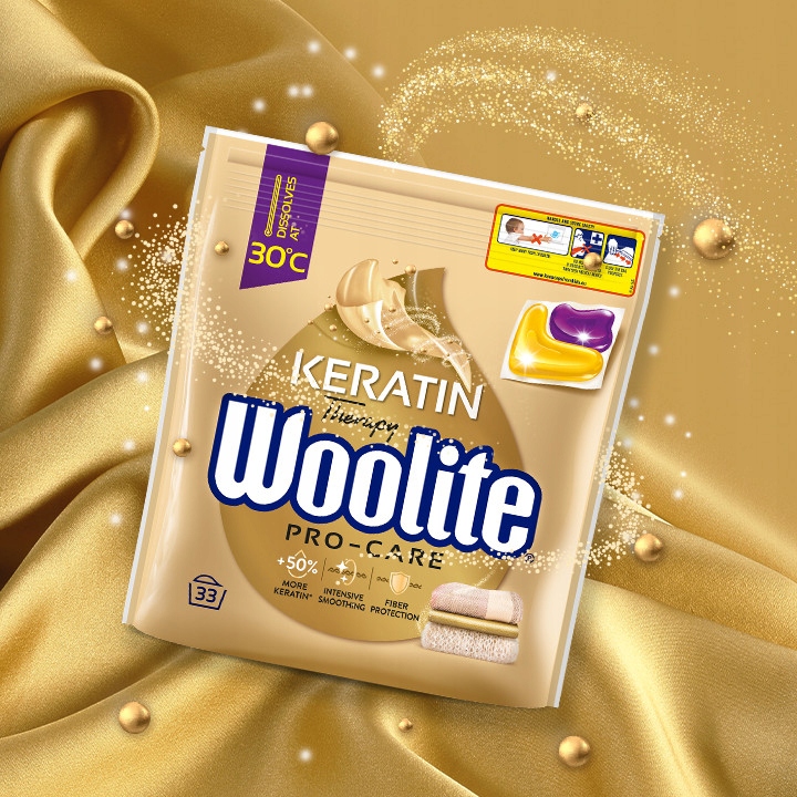 Zestaw Woolite Kapsułki do prania Kolor + Pro Care 2 x 33 sztuki Marka Woolite