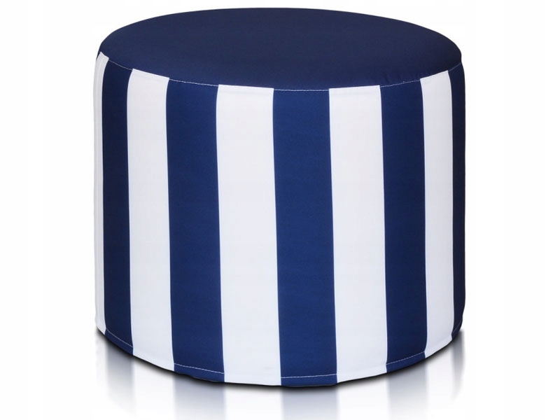 50x40 MŁODZIEŻOWA PUFA W NIEBIESKIE PASKI JAKOŚĆ Marka Materace z Gór