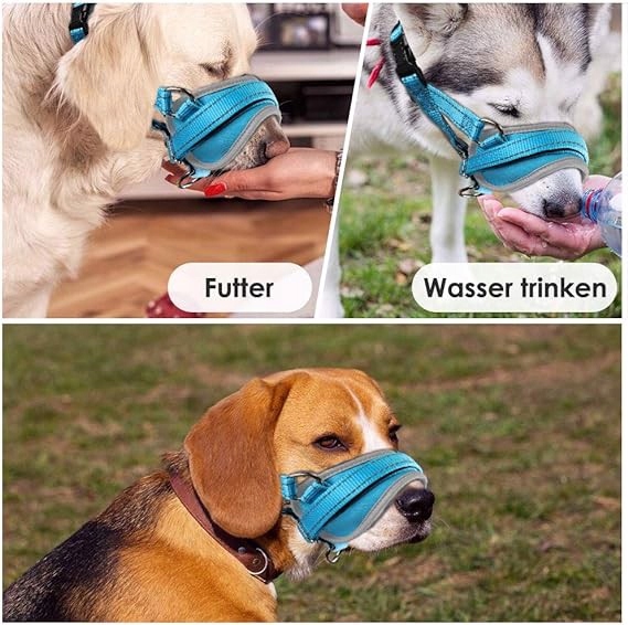 Látkový nastavitelný náhubek pro psa vel. S