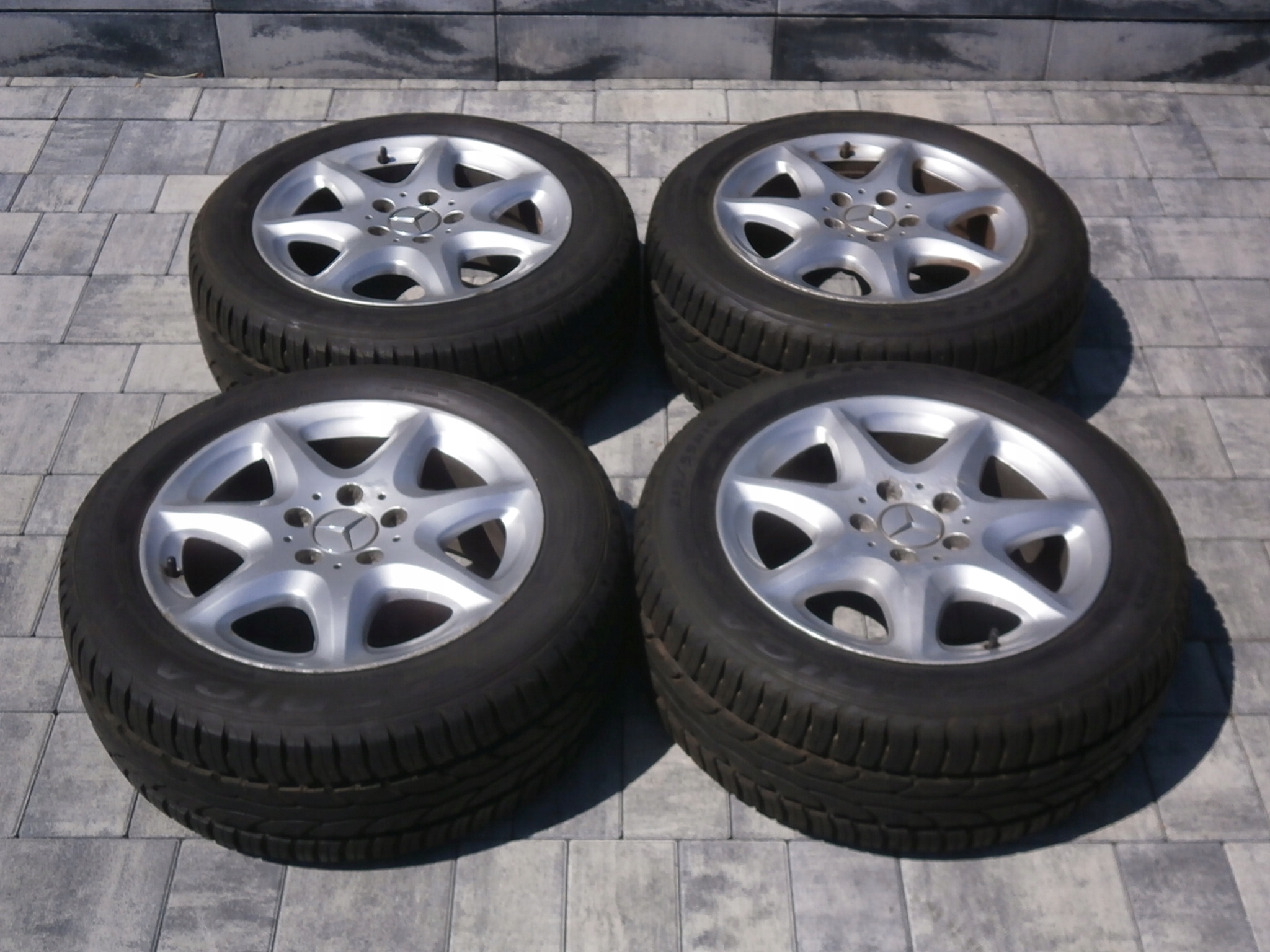 MERCEDES S W220 КОЛЕСА АЛЮМІНІЄВЕ НОВІ ШИНИ 16